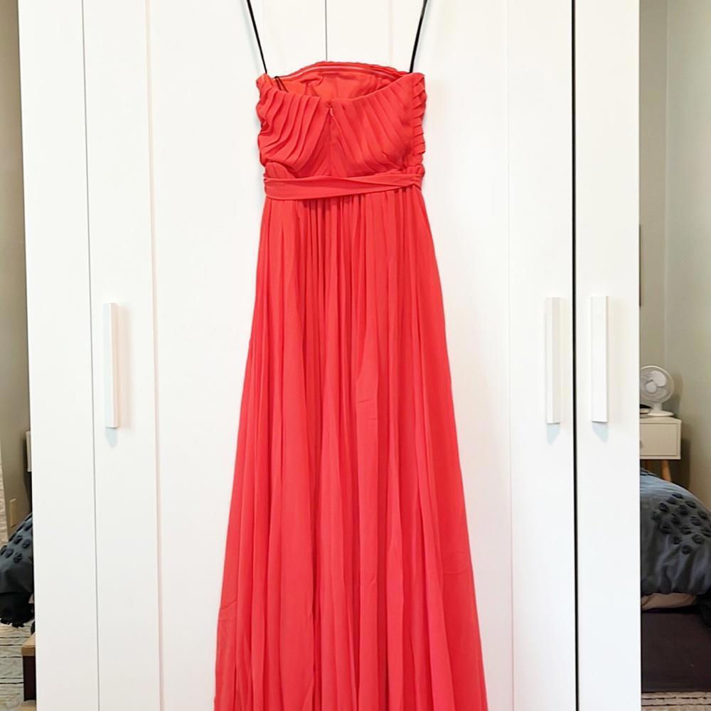 Michael Costello x REVOLVE Carrie Gown in Coral - Picture 4 of 9
